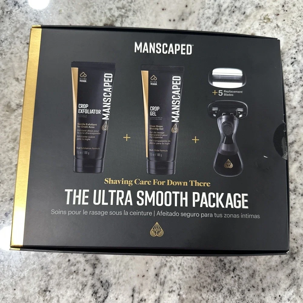 NEW ~~MANSCAPED The‎ Ultra Smooth Package, Men's Below-The-Waist Shaving Bundle